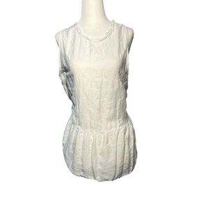 𝅺LOFT PEPLUM‎ SLEEVELESS TOP